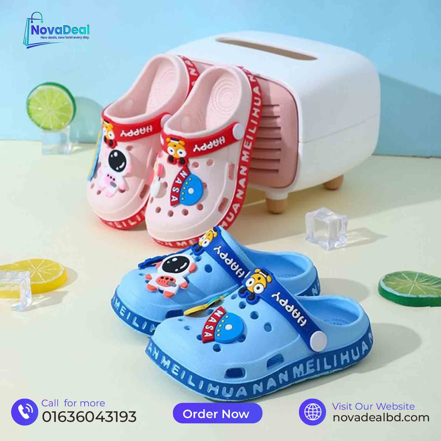 Children Garden Shoes Cute EVA Cartoon Beach Sandals Babies Summer Slippers