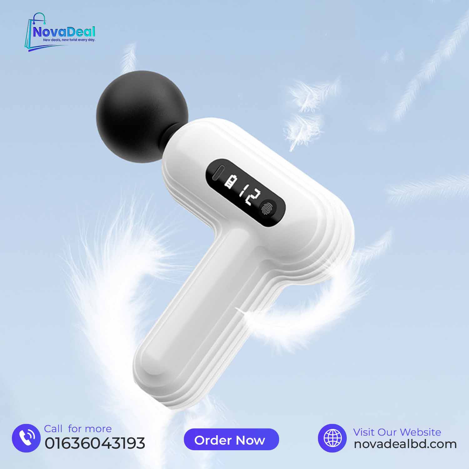 Rechargeable Mini Fascia Gun, Sports Yoga Massage Tool, Neck Membrane Massage Gun, Muscle Relaxation Electric Massager