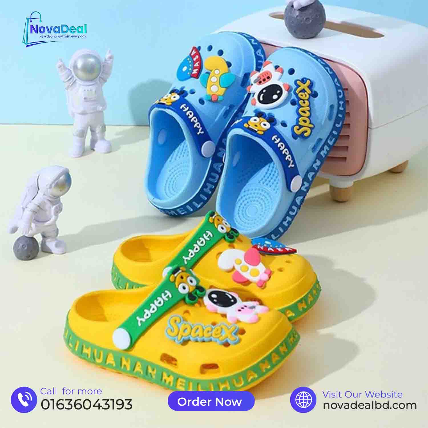 Children Garden Shoes Cute EVA Cartoon Beach Sandals Babies Summer Slippers